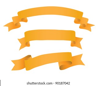 Ribbon collection. Vector.