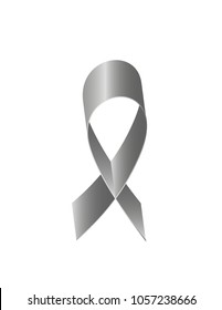 Ribbon commemorative gray