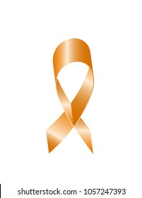 Ribbon commemorative orange