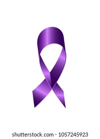 Ribbon commemorative violet