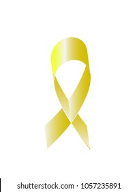 Ribbon commemorative yellow