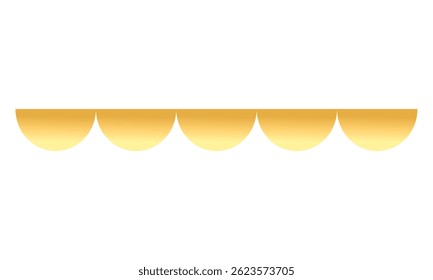 decorações de linhas curvas de fita com gradiente luxo brilhante dourado