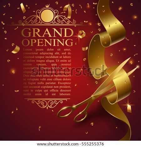 ribbon cutting ceremony banner