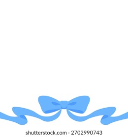 Ribbon Decoration Frame, Background, Square Size