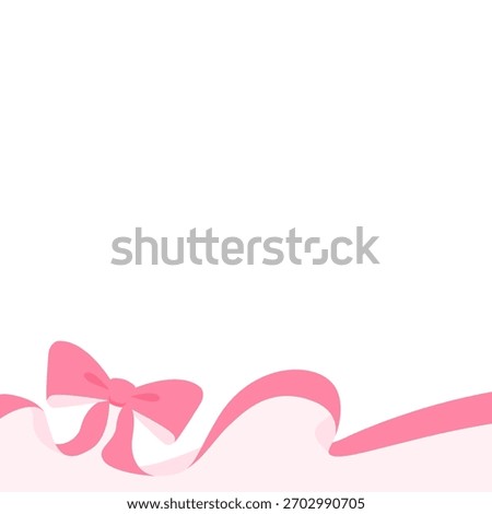 Ribbon Decoration Frame, Background, Square Size