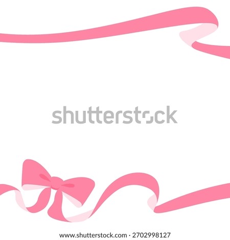  Ribbon Decoration Frame, Background, Square Size