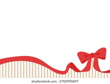 Ribbon Decoration Frame, Background, Stripe Pattern