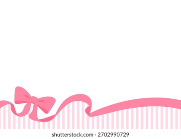 Ribbon Decoration Frame, Background, Stripe Pattern