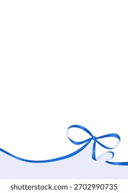 Ribbon Decoration Frame, Background, Vertical