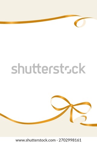  Ribbon Decoration Frame, Background, Vertical