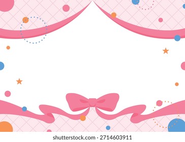 Marco de la decoración de la cinta, objeto circular, diseño del Pop
