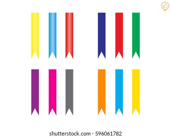 ribbon decoration, icon, vector illustration eps10