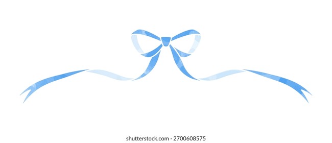 Ribbon Decoration Material, Frame, Partition, Watercolor Style