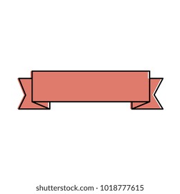 ribbon decorative frame icon