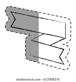 ribbon decorative frame icon