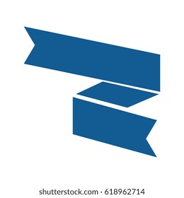 ribbon decorative frame icon