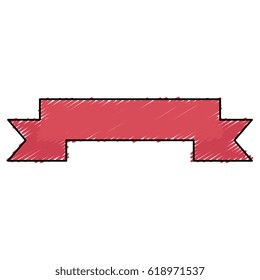 ribbon decorative frame icon