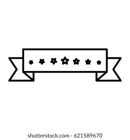 ribbon decorative frame icon