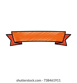 ribbon decorative frame icon