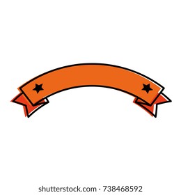 ribbon decorative frame icon