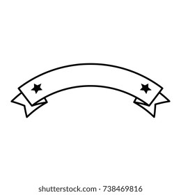 ribbon decorative frame icon