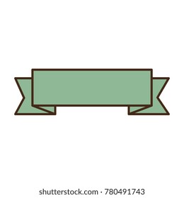 ribbon decorative frame icon