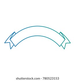 ribbon decorative frame icon