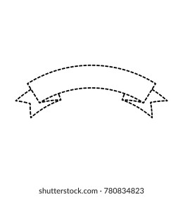 ribbon decorative frame icon