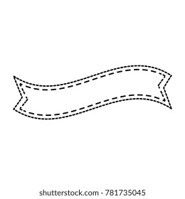 ribbon decorative frame icon
