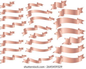 Ribbon, deformed slip, 10 red