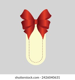 Ribbon design, ribbon banner, ribbon with bow