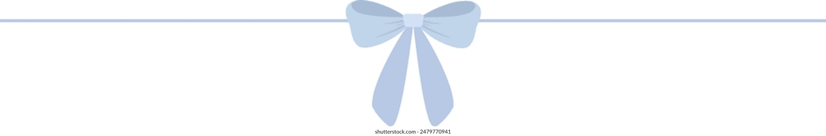 Ribbon divider label bow text separator underlines cute dividing