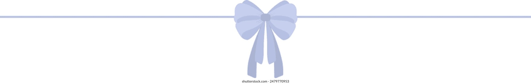 Ribbon divider label bow text separator underlines cute dividing