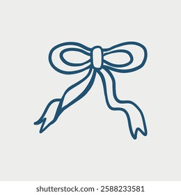 ribbon doodle hand drawn ribbon vector