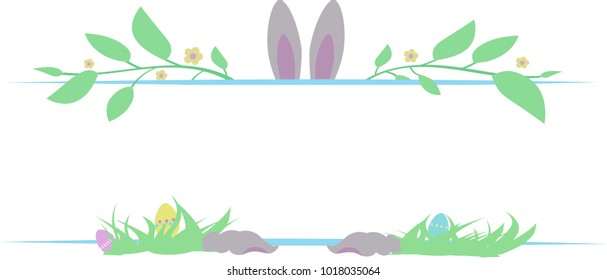 Ribbon with the Easter bunny