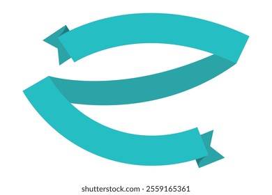 Ribbon element. Vintage. Modern simple ribbon. Vector illustration