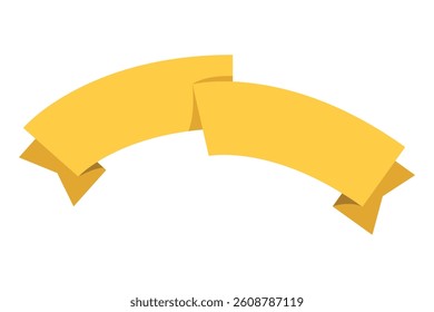 Ribbon element. Vintage. Modern simple ribbon. Vector illustration