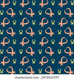 Ribbon favored trendy multicolor repeating pattern vector illustration design