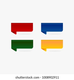 ribbon festival vector full color