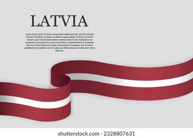 Bandera de cinta de Letonia . Antecedentes abstractos