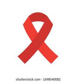 Ribbon flat style icon design of Humanity help cooperation together unity support covid 19 2019 community and union theme Vector illustration