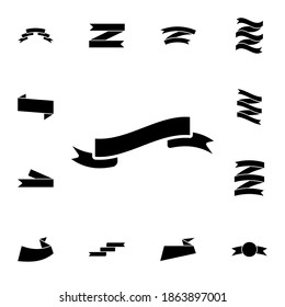 Flachbildschirm-Vektorsymbol in Bänderpackung