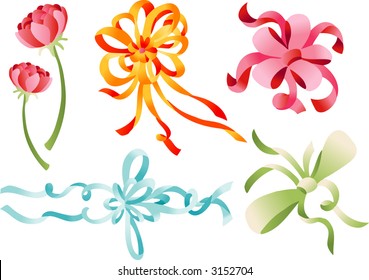 Ribbon Flower Gift (Vector)