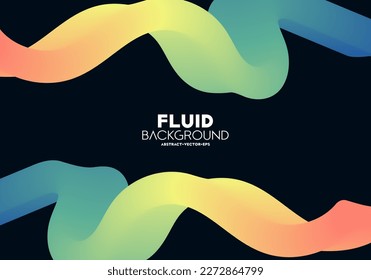 ribbon fluid pattern tropical tone modern art background use for advertisment poster website banner landing page product package design vector eps.