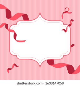 Ribbon frame background to be used for event banner
