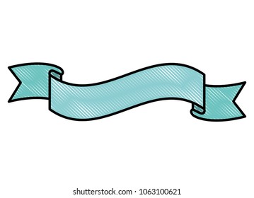 ribbon frame decorative icon