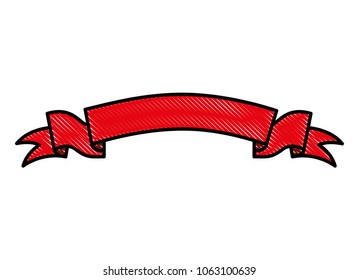 ribbon frame decorative icon
