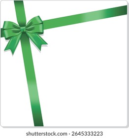 Ribbon frame
Green ribbon (square)