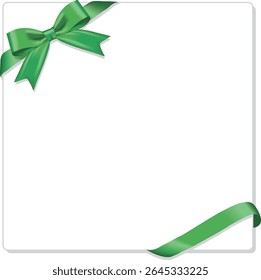 Ribbon frame
Green ribbon (square)