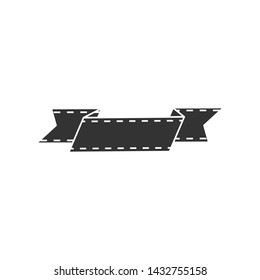 Ribbon Frame Icon / Banner Icon Logo Vector